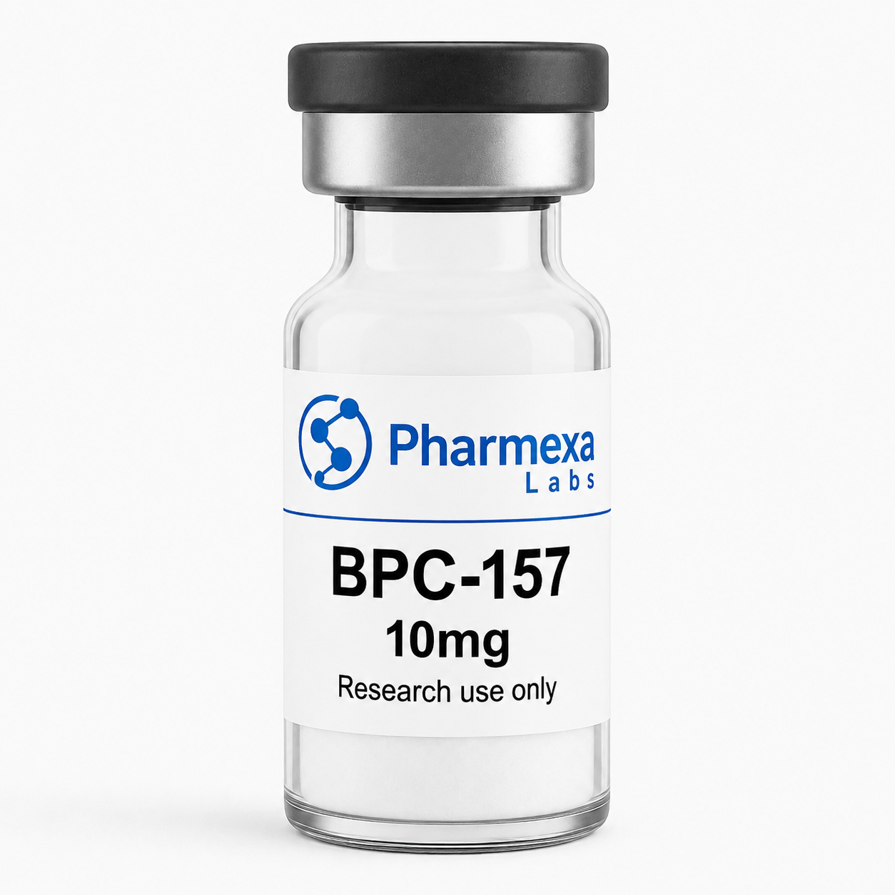 BPC-157 10mg hetteglass fra Pharmexa Labs